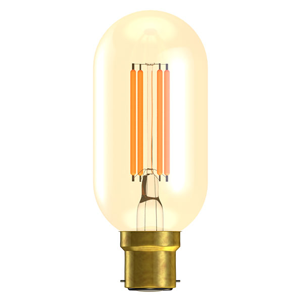 LED 4W Dimmable Vintage Amber 110mm Tubular - BC - 2000K